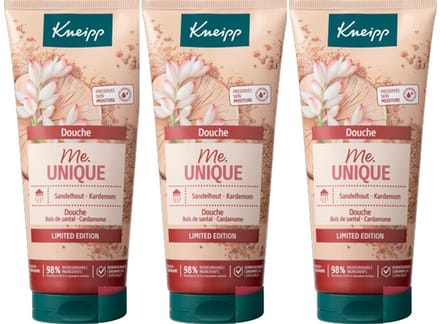 Kneipp Douchegel Me Unique - Warm - Elegant - Zacht - 3x 200 ml