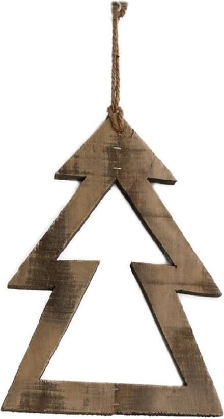 dijk natural collections Hangdecoratie boom hout 28x38x2cm