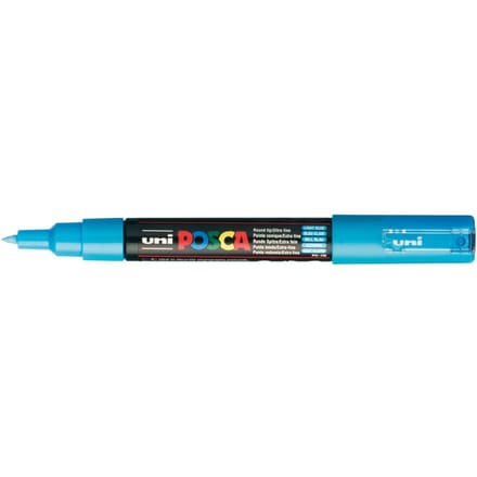 Posca marker met conische punt schrijfdikte extra-fijn lichtblauw