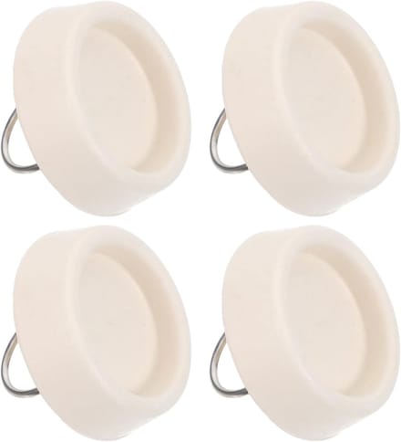 Badkuipstopper Set - Universele Afvoerplug - Waterdicht Afsluiten - Eenvoudige Installatie - 4.2cm Diameter - Wit