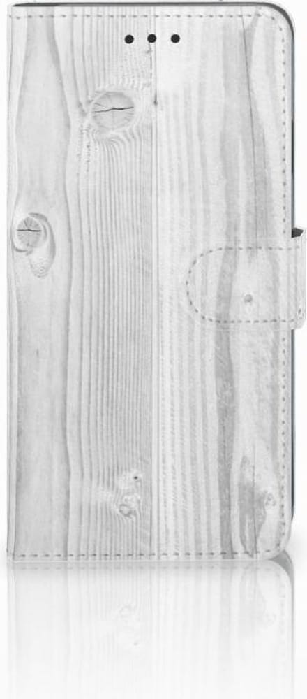 Apple iPhone Xs Max Book Style Case White Wood