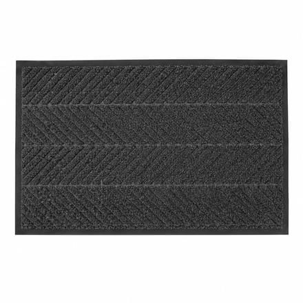 Eurocatch Deurmat Binnen Antislip - Droogloopmat Maat XL 50 x 80 cm - Vuilabsorberend - Zwart
