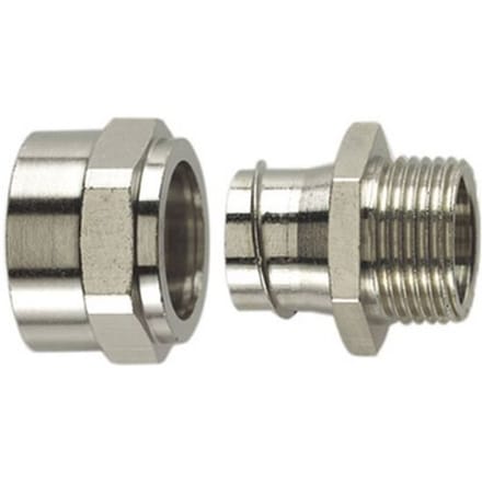 HellermannTyton 166-33800 PCSB12-FM-M16 Slangbevestiging Metaal M16 10.20 mm Recht 1 stuk(s)