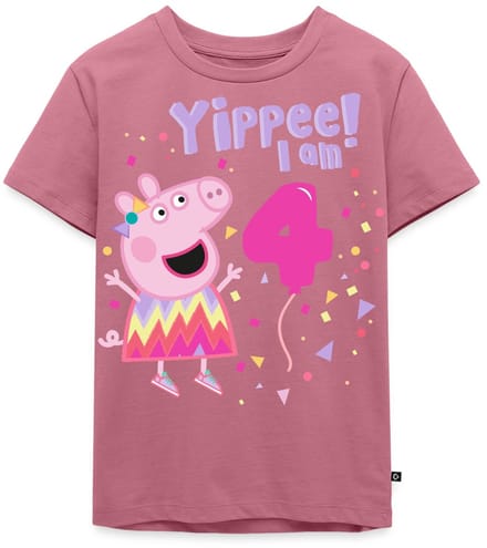 Peppa Pig's 4e Verjaardag Outfit Cadeau Premium T Shirt Kinderen