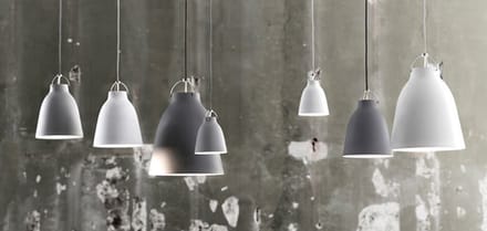 Fritz Hansen - Caravaggio hanglamp mat - P2=M - Kabellengte 3m - wit