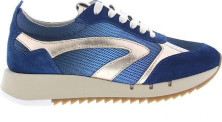 Dames Sneakers Piedi Nudi Vaya 01.13 Blue Gold Blauw - Maat 40