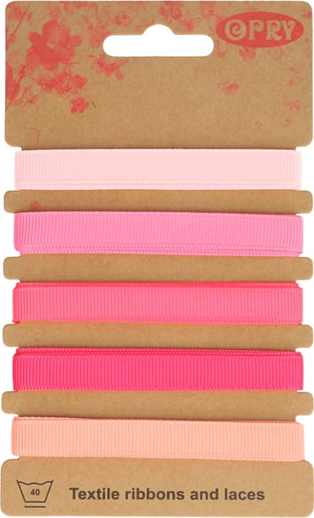 Opry Grosgrain Lint Roze 5 x 1 meter 10 mm 60902