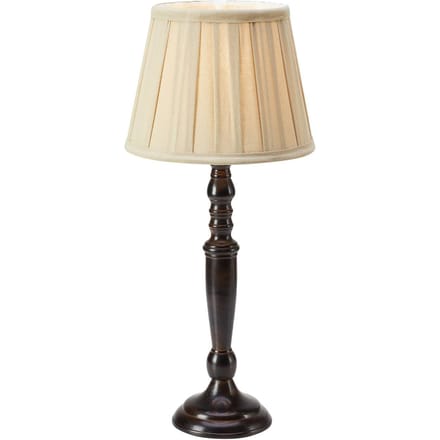 Markslöjd Tafellamp Chocolat, hoogte 46 cm, beige/bruin, metaal/stof