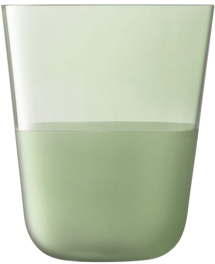 L.S.A. - Arc Contrast Drinkglas 380 ml Set van 2 Stuks Moss - Glas - Groen