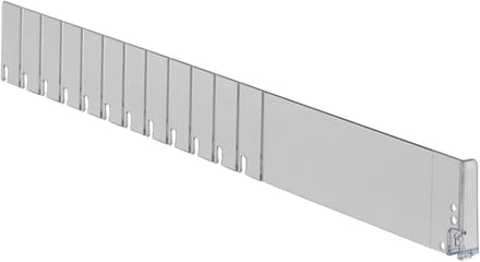 Breekbare Vakverdeler / Schapverdeler / Plank Scheidingsdelen - 6 cm hoog - Transparant - Type SV60-L