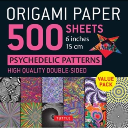 Origami Paper 500 Sheets Psychedelic Patterns 6" (15 Cm) - Tuttle Studio