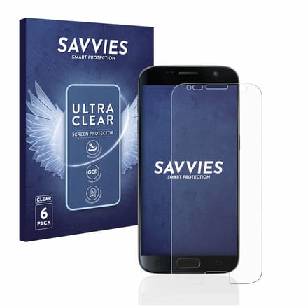Savvies - Screenprotector voor Samsung Galaxy S7 - Folie Beschermfolie transparant 6 Stuks