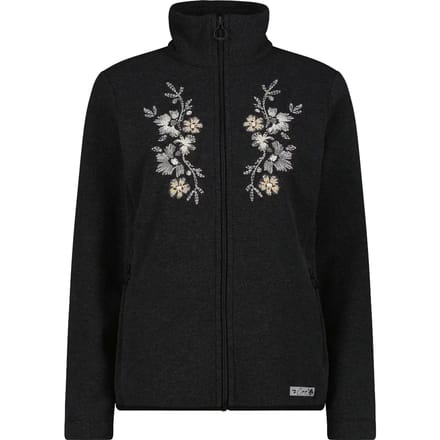 Dames fleece hoodie met rits CMP