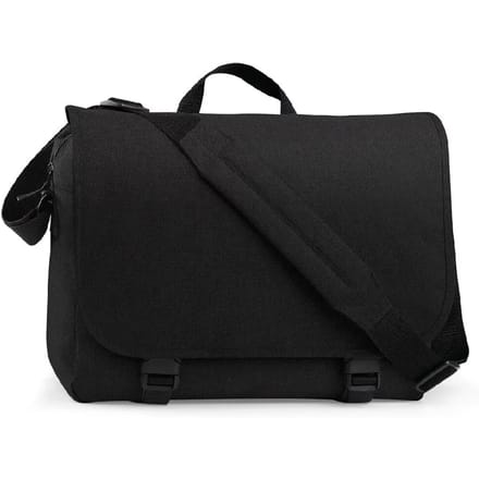 BagBase Two-Tone Digital Messenger BG218 - Black - 39 x 31 x 12 cm