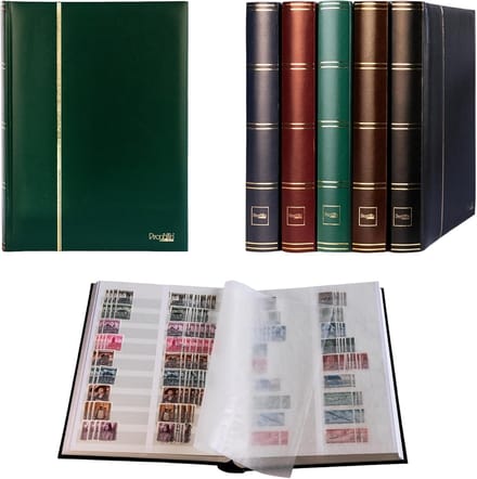 Luxe Postzegelalbum met 60 Witte Pagina's en Beschermende Pergaminbladen