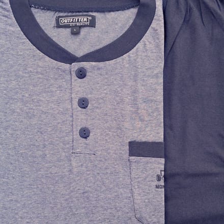Outfitter heren shortama - 100% katoen - maat S - Monaco race - marine