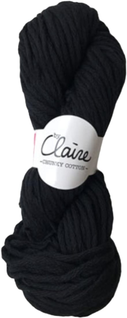 byClaire chunky cotton 015 black - Haakgaren / Breigaren