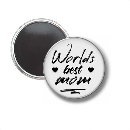 Button Met Magneet 58 MM - Worlds Best Mom - NIET VOOR KLEDING