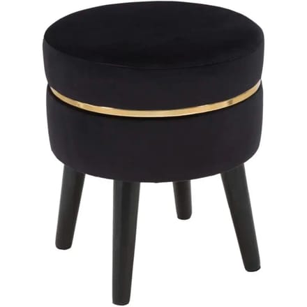 Kruk Paris Black Ø 35×40,5 cm