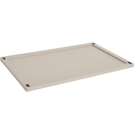 HAY Colour Crate Deksel L - HAYCrateWarmGrey - ABS kunststof
