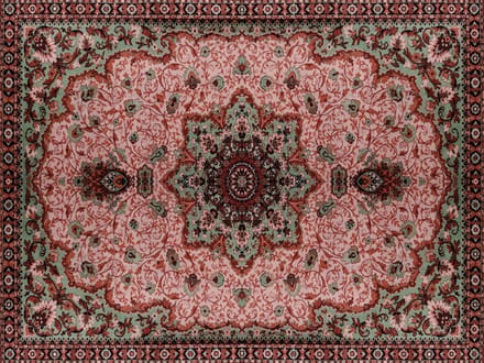 Vinyl | vinyl | vloerkleed | Persia Terra | 95x95 cm
