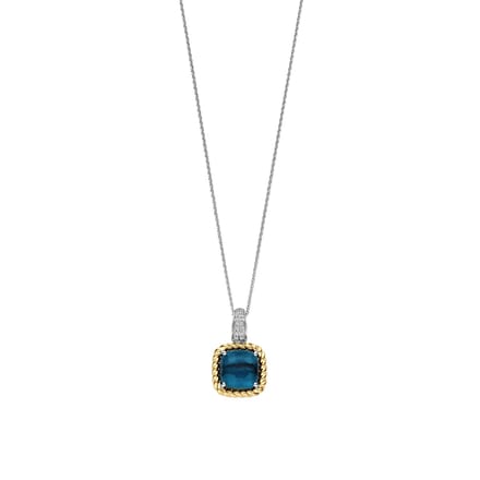 TI SENTO Dames Hanger - 925 zilver - Blauw - 6853DB
