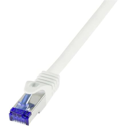 LogiLink C6A121S RJ45 USB-kabel CAT 6A S/FTP 30.00 m Wit 1 stuk(s)