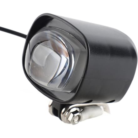 2-in-1 Waterdichte Fietskoplamp 12W 36V‑48V Fietslamp met Luid Hoorn 75‑100db black