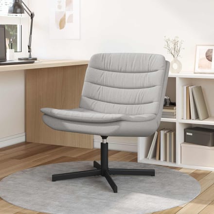 vidaXL - Draaistoel - Wolkgrijs - 63 - x - 75 - x - 76 - cm - Stof