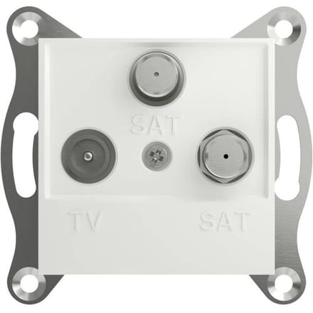 TV-SAT-SAT, WCD, zonder frame, WIT, ASFORA