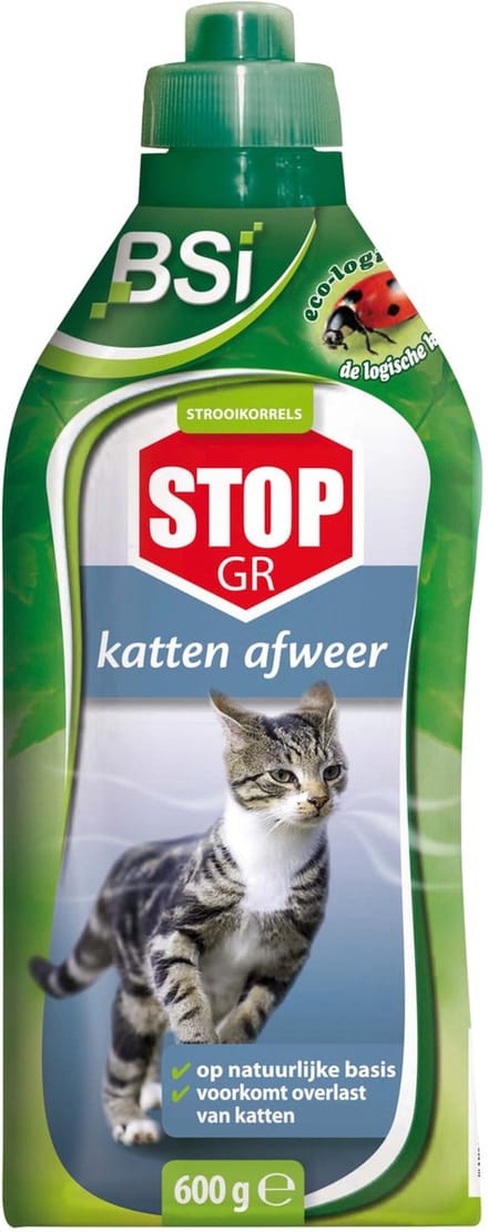 BSI - Stop Granulaat Kat - Afweer van katten buitenshuis - 600 g