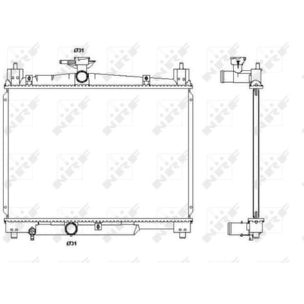 Radiator, motorkoeling NRF 53270