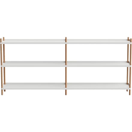NINE BOLT Rek 200 x 88 cm - oak/grey