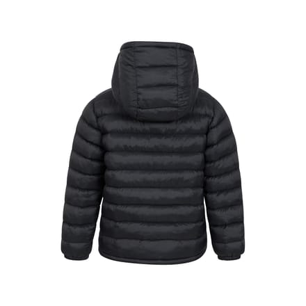 Mountain Warehouse Gewatteerde jas met imitatiebont voor kinderen/kinders (Zwart)