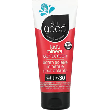 All Good Products, Zonnebescherming voor kinderen, SPF 30, 3 fl oz (89 ml) red