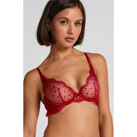 Hunkemöller Niet-voorgevormde beugel bh Cordelie Rood