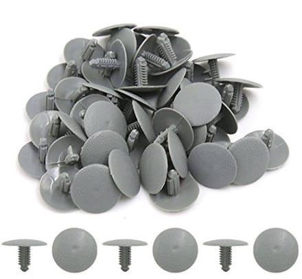 50 Stuks Auto Deur Spatbord Klinknagels - Kleur Grijs
