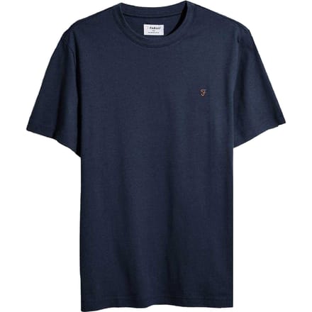 Farah Heren Logo Regular T-Shirt (Echte marine)