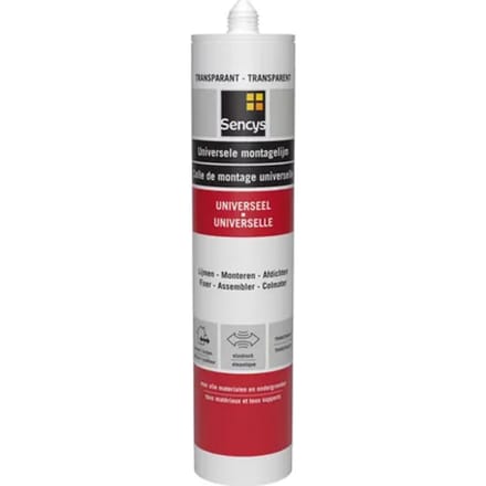 Sencys Polymeer Lijm En Voeg Transparant 290ml