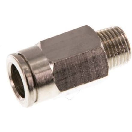 8mm x R1/8'' Messing Insteekfitting buitendraad NBR [5 Stuks]