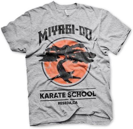 Cobra Kai Miyagi-Do Karate School T-shirt, grijs gemêleerd