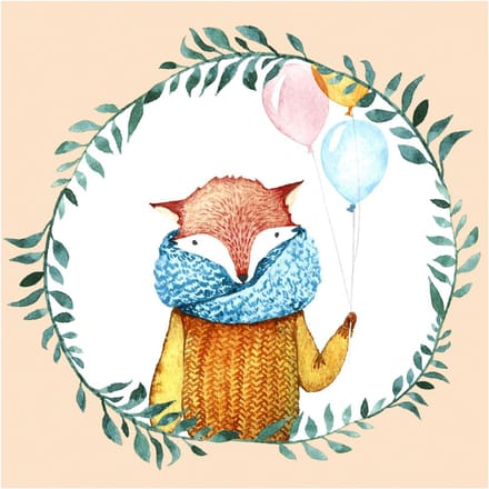 Servet "Fox Balloons"