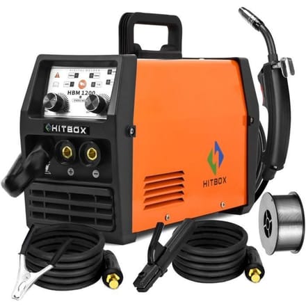 Poste à souder - HITBOX - HBM1200 - 120A - 220V - 3 en 1 MIG/ARC/TIG orange