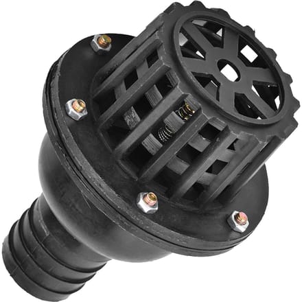 Waterpomp Voetklep Zwart PVC Lage Druk Platte Terugslagklep voor Vloeistofmachine Type 1