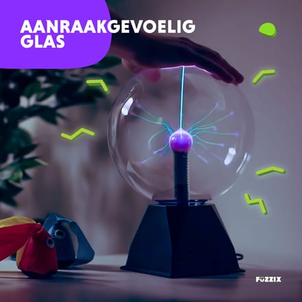 Plasma bol - BeamZ plasmabol 20cm - Magische krasvaste plasma bal met bliksems - Super gaaf effect!