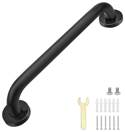 PromoHome Badkamer Grijpstang - 30 cm RVS Veiligheidsleuning voor Extra Steun