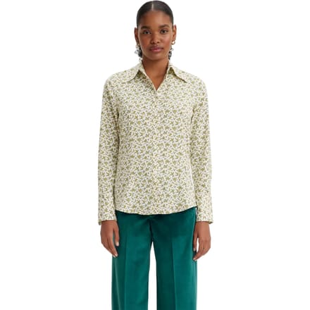 Levis Elodie-blouse met normale pasvorm voor dames (Mosgroen)