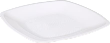 Goldplast Bord - reusable - vierkant - 1-vaks - pP - 18x18cm - wit - 25 stuks
