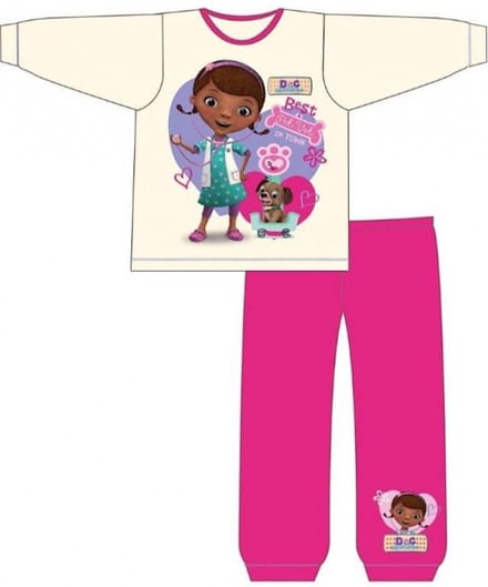 de Speelgoed Dokter pyjama - Maat 86/92 - Doc McStuffins - Meisjespyjama - roze