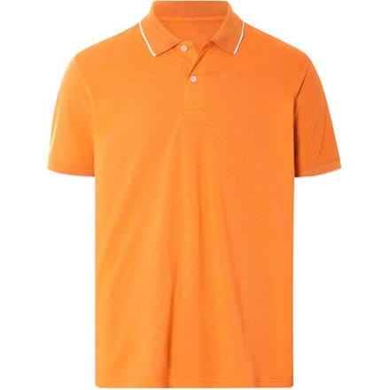 ESMARA MEN Heren poloshirt (oranje, M (48/50))